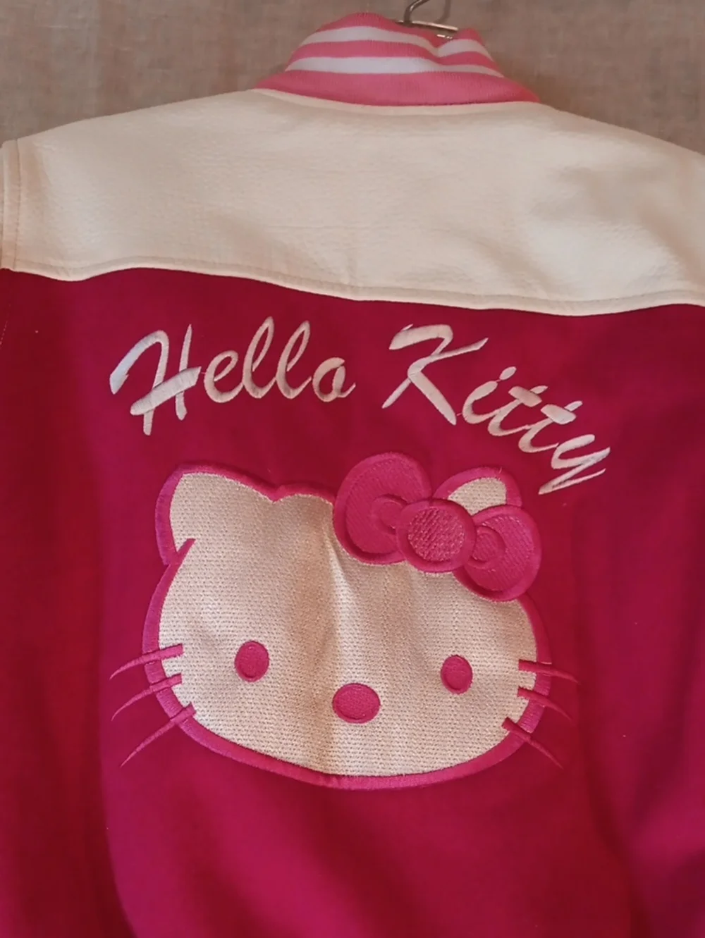 Hello Kitty Varsity Jacket.  Size 10/12?? **See Measurements